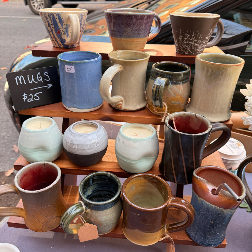Mugs &amp; Hand-poured Candles